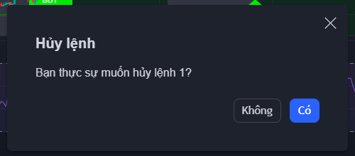 Xác Nhận Hủy Lệnh