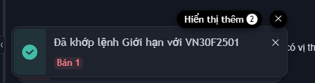 Đặt Lệnh Thành Công