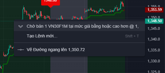 Menu Đặt Lệnh